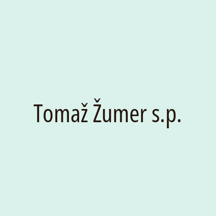 Tomaž Žumer s.p.