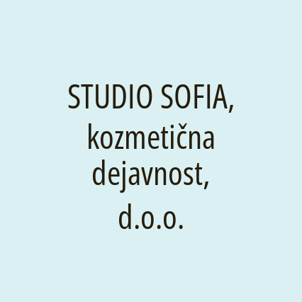 STUDIO SOFIA, kozmetična dejavnost, d.o.o. - Logotip