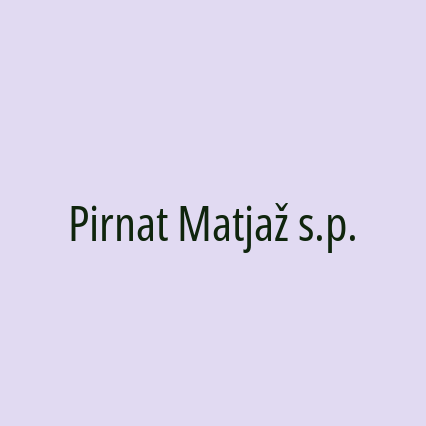 Pirnat Matjaž s.p.