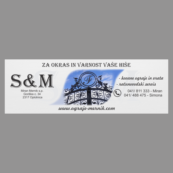 S&M, Izdelovanje kovanih ograj in vrat, Miran Mernik, s.p.