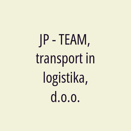 JP - TEAM, transport in logistika, d.o.o.