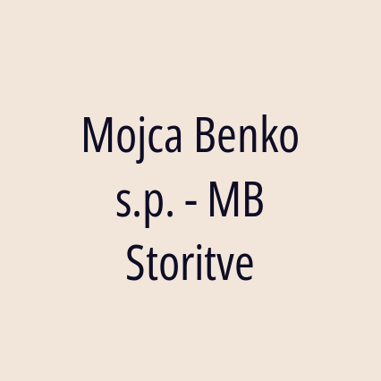 Mojca Benko s.p. - MB Storitve