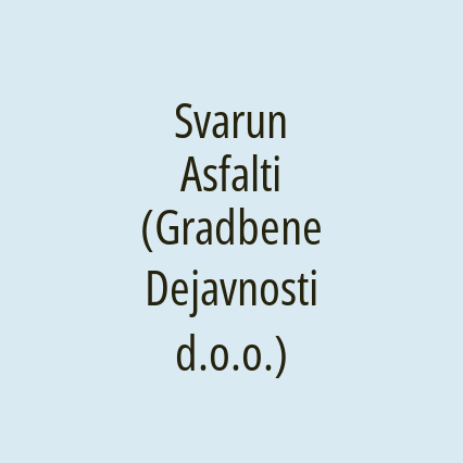 Svarun Asfalti (Gradbene Dejavnosti d.o.o.)