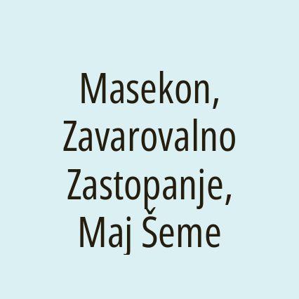 Masekon, Zavarovalno Zastopanje, Maj Šeme