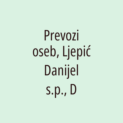 Prevozi oseb, Ljepić Danijel s.p., D