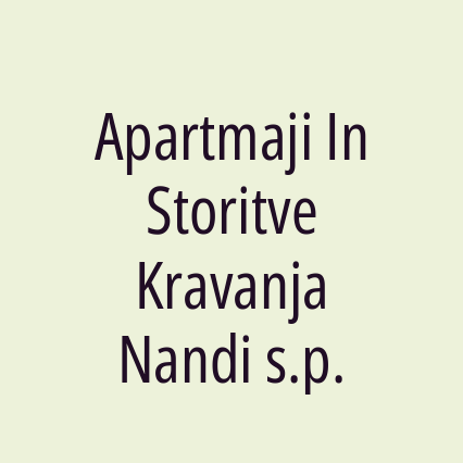 Apartmaji In Storitve Kravanja Nandi s.p.