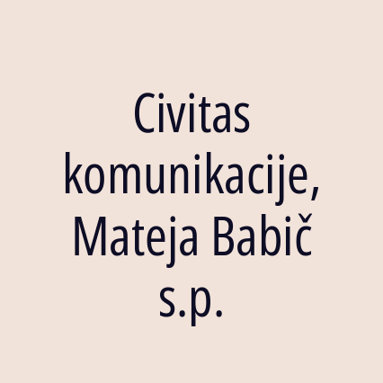 Civitas komunikacije, Mateja Babič s.p.
