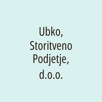 Ubko, Storitveno Podjetje, d.o.o.