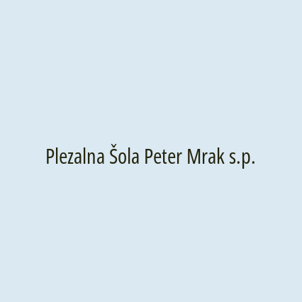 Plezalna Šola Peter Mrak s.p.