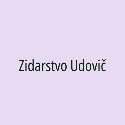 Zidarstvo Udovič