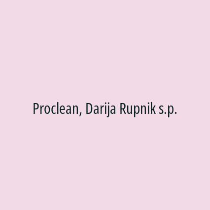 Proclean, Darija Rupnik s.p.