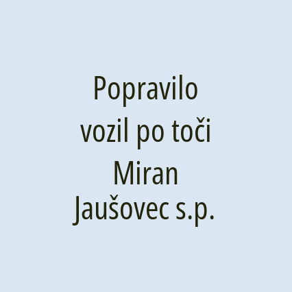 Popravilo vozil po toči Miran Jaušovec s.p.