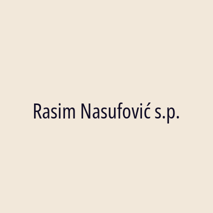 Rasim Nasufović s.p.