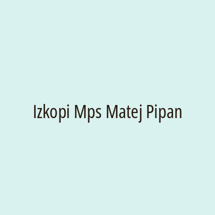 Izkopi Mps Matej Pipan