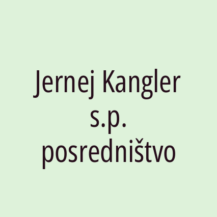 Jernej Kangler s.p. posredništvo