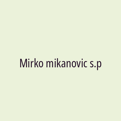 Mirko mikanovic s.p