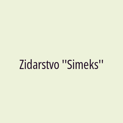 Zidarstvo ''Simeks''