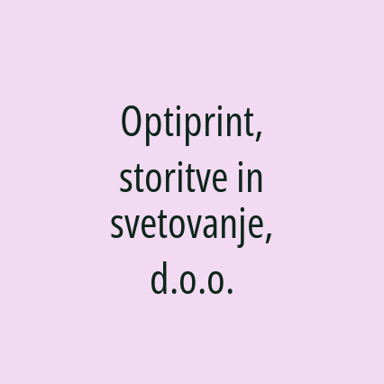 Optiprint, storitve in svetovanje, d.o.o.