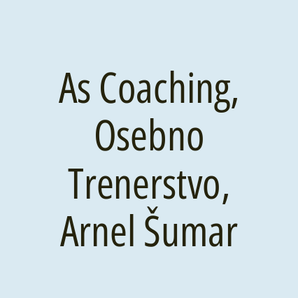 As Coaching, Osebno Trenerstvo, Arnel Šumar