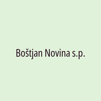 Boštjan Novina s.p.