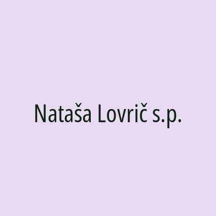 Nataša Lovrič s.p.