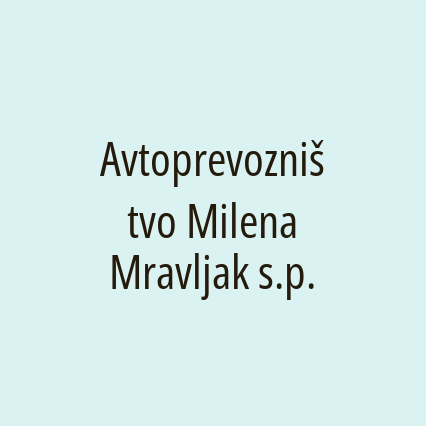 Avtoprevozništvo Milena Mravljak s.p.