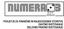 Numera 3 Podjetje Za Finančne In Knjigovodske Storitve d.o.o. Idrija - Logotip