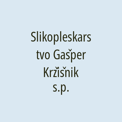 Slikopleskarstvo Gašper Kržišnik s.p.