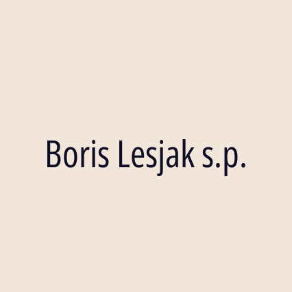 Boris Lesjak s.p.