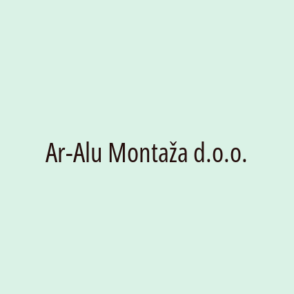 Ar-Alu Montaža d.o.o.