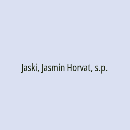 Jaski, Jasmin Horvat, s.p.