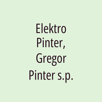 Elektro Pinter, Gregor Pinter s.p.