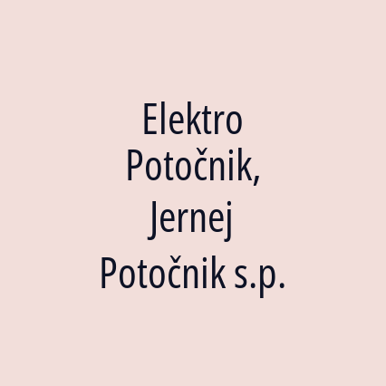 Elektro Potočnik, Jernej Potočnik s.p.