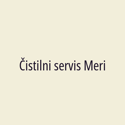 Čistilni servis Meri