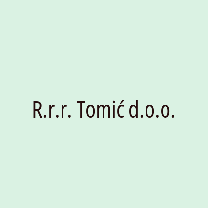 R.r.r. Tomić d.o.o.