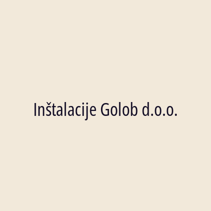 Inštalacije Golob d.o.o.