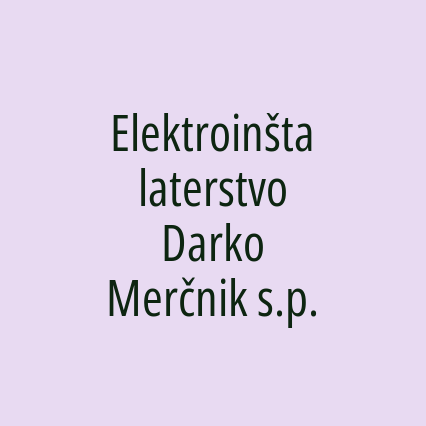 Elektroinštalaterstvo Darko Merčnik s.p.