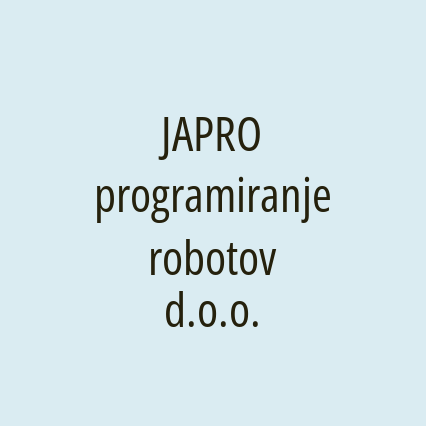 JAPRO programiranje robotov d.o.o.