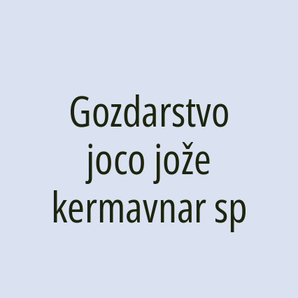 Gozdarstvo joco jože kermavnar sp