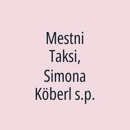 Mestni Taksi, Simona Köberl s.p.