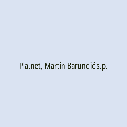 Pla.net, Martin Barundič s.p.