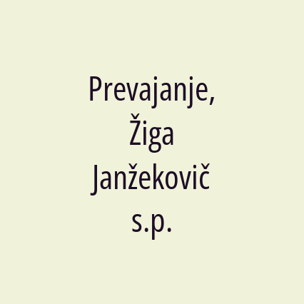 Prevajanje, Žiga Janžekovič s.p. - Logotip