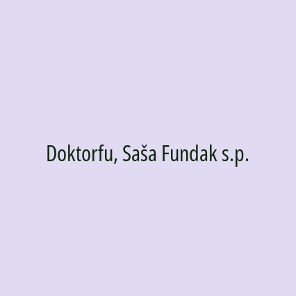 Doktorfu, Saša Fundak s.p.