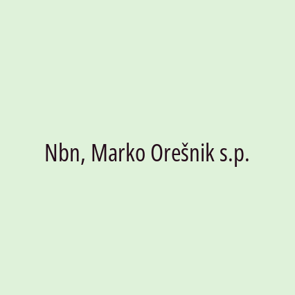 Nbn, Marko Orešnik s.p.