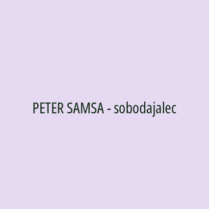 PETER SAMSA - sobodajalec