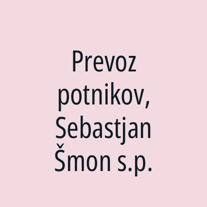 Prevoz potnikov, Sebastjan Šmon s.p.