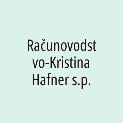 Računovodstvo-Kristina Hafner s.p.