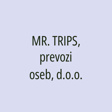 MR. TRIPS, prevozi oseb, d.o.o.