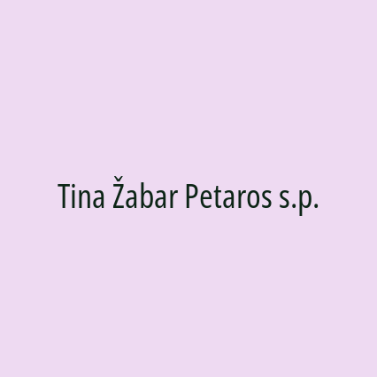 Tina Žabar Petaros s.p.