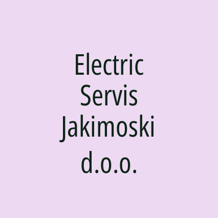 Electric Servis Jakimoski d.o.o.